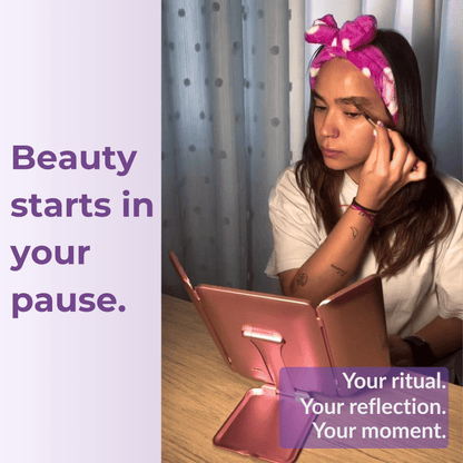 Rose InBella Compact & Travel Mirror with LED Light – Rechargeable